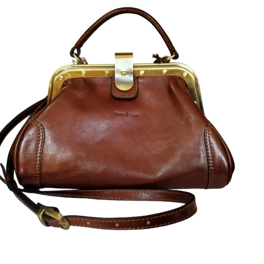 Giani Bernini Brown Leather Crossbody Bag